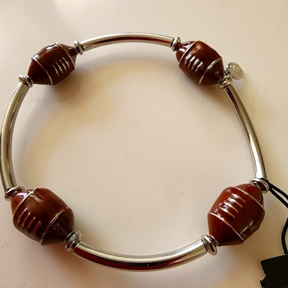 Cookie Lee elastic Football bracelet NWT